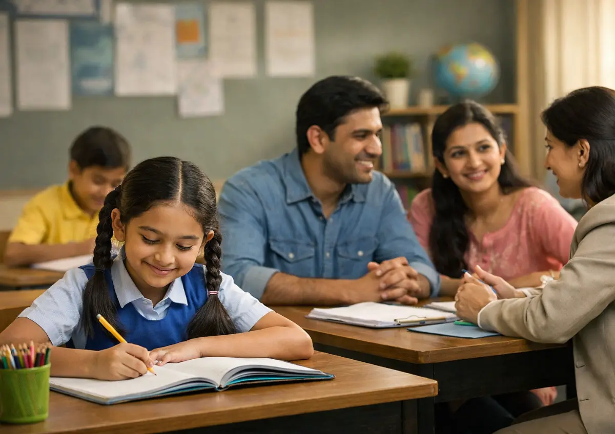 Students learning together